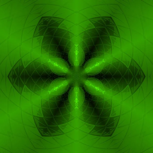 Groen Tot Zwart Kleurverloop Getransformeerd Diverse Vierkante Formaten Patronen Zeshoekige — Stockfoto