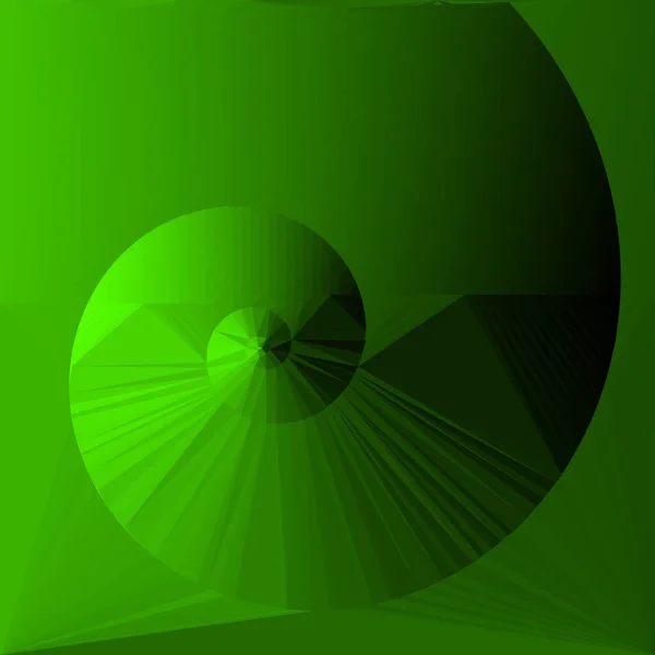 Farbverlauf Von Grün Nach Schwarz Transformiert Kubistische Triangulationsmuster Und Designs — Stockfoto