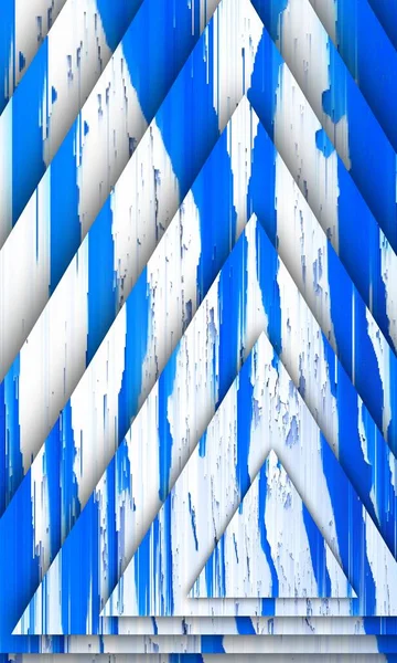 Parlak Blue Temiz Beyaz Boya Damlaları Dikey Çizgiler Halinde Çeşitli — Stok fotoğraf