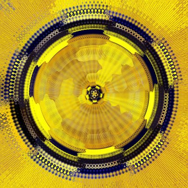 parlak sarı PVC plastik boru açık mavi arkaplan desen ve tasarımlara dönüştürülmüş