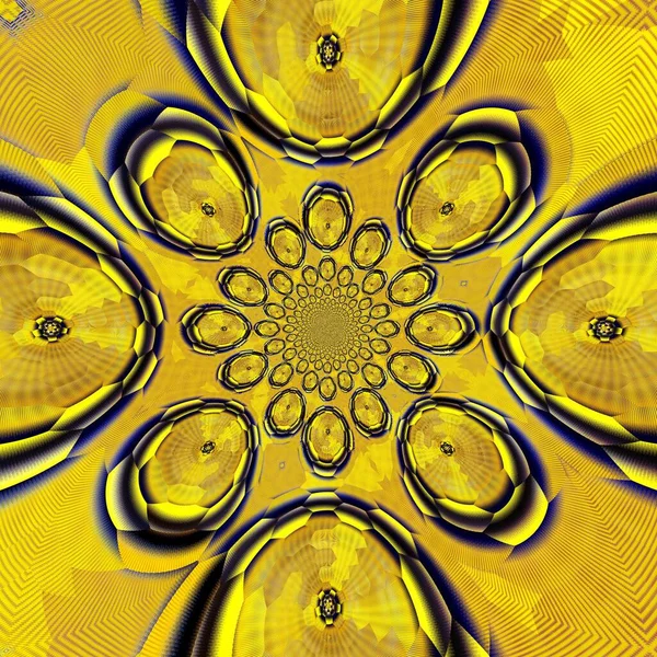 Jasnożółta Rura Tworzywa Sztucznego Pvc Jasnoniebieskim Tłem Przekształcona Kwadratowe Wzory — Zdjęcie stockowe