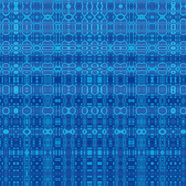 Shades Blue Geometric Pointillist Style Dot Shapes Patterns Designs — Stock Photo, Image