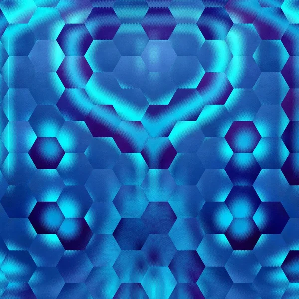 Tinten Van Blauwe Disco Licht Textuur Effect Geometrische Vormen Patronen — Stockfoto
