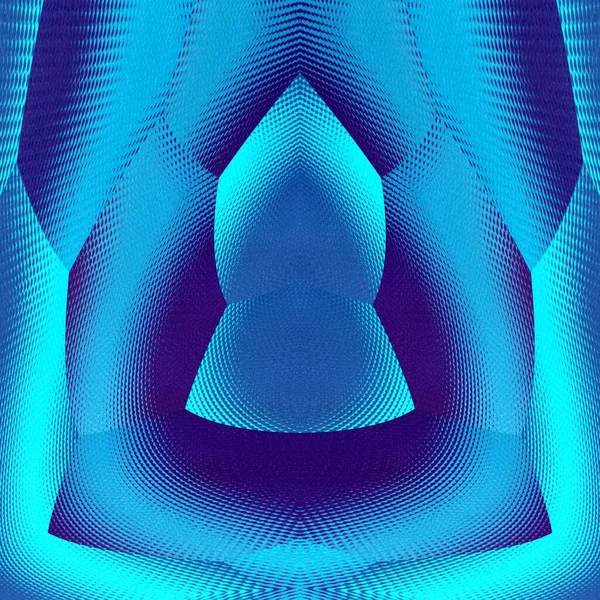 Tinten Van Blauwe Disco Licht Textuur Effect Geometrische Vormen Patronen — Stockfoto
