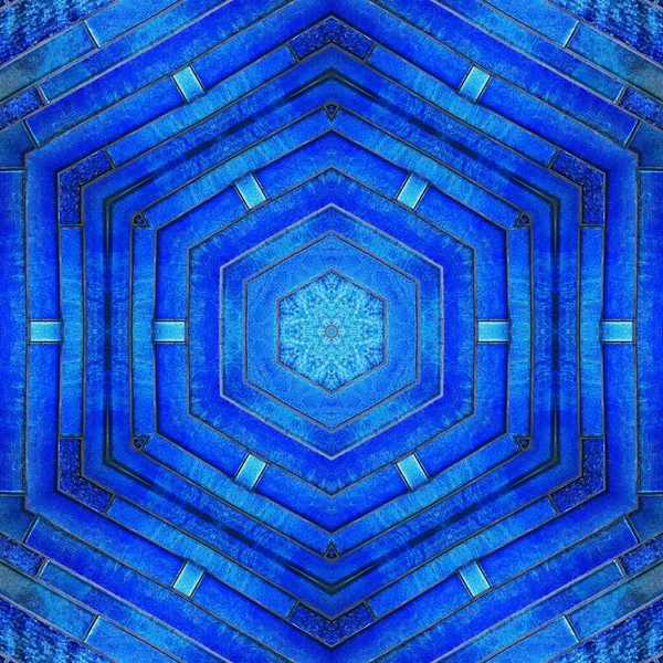 Απόχρωση Του Μπλε Ορθογώνια Κεραμικά Πλακίδια Υφή Σχήμα Τετράγωνο Σχήματα — Φωτογραφία Αρχείου
