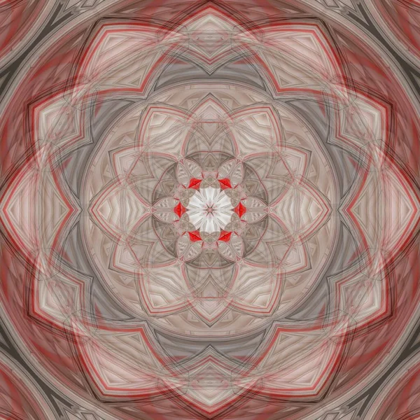 Zbiór Jasnoczerwono Białych Geometrycznych Kształtów Wzorów Według Efektu Wiru — Zdjęcie stockowe