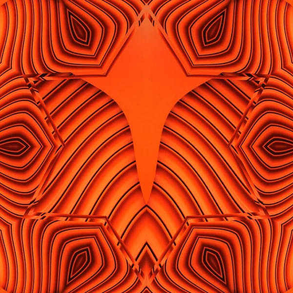 オレンジ色の金属製のセキュリティシャッターの色合いは複雑なパターンやデザインに変身しました — ストック写真