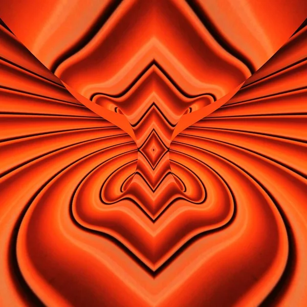 Sfumature Tapparelle Sicurezza Metallo Color Arancione Trasformate Modelli Disegni Intricati — Foto Stock