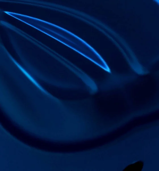 Novo Dissipador Aço Inoxidável Azul Gunmetal Brilhante Com Furo Drenagem — Fotografia de Stock
