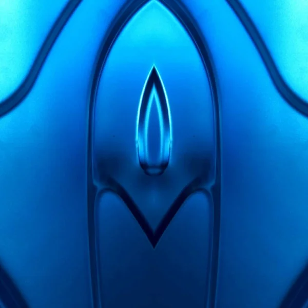 Novo Dissipador Aço Inoxidável Azul Gunmetal Brilhante Com Furo Drenagem — Fotografia de Stock