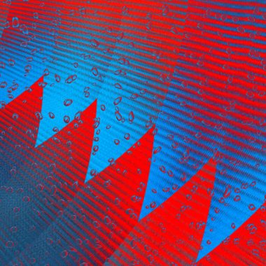 Yeni Retro Dalga Renk Paleti kırmızı neon desenler ve tasarımlar yüksek kontrastlı renkler kullanarak yağmur damlaları ve 1980 klasik disko döneminden kalma tasarımlar üretiyor.