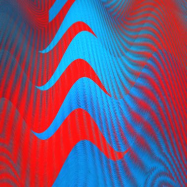 Yeni Retro dalga renk paleti kırmızı ve mavi neon desenler ve tasarımlar yüksek kontrastlı renkler kullanarak 1980 'lerin klasik disko döneminden desenler ve tasarımlar oluşturmak için