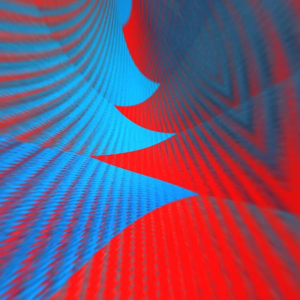 新しいレトロな波の色パレット赤と青のネオン色のパターンとデザイン古典的なディスコ時代からパターンやデザインを生成するために高いコントラスト飽和色を使用して1980年代 — ストック写真