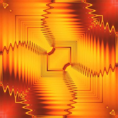 YELLOW altın altıgen tasarımı birçok çeşitli geometrik şekiller ve eşsiz kare format desenleri