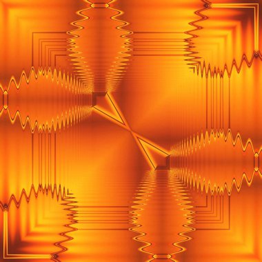 YELLOW altın altıgen tasarımı birçok çeşitli geometrik şekiller ve eşsiz kare format desenleri
