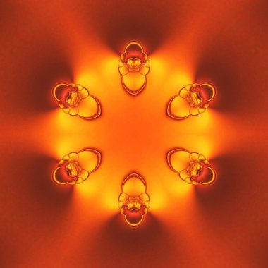 YELLOW altın altıgen tasarımı birçok çeşitli geometrik şekiller ve benzersiz desenler