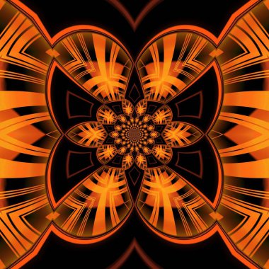 YELLOW altın altıgen tasarımı birçok çeşitli geometrik şekiller ve benzersiz desenler