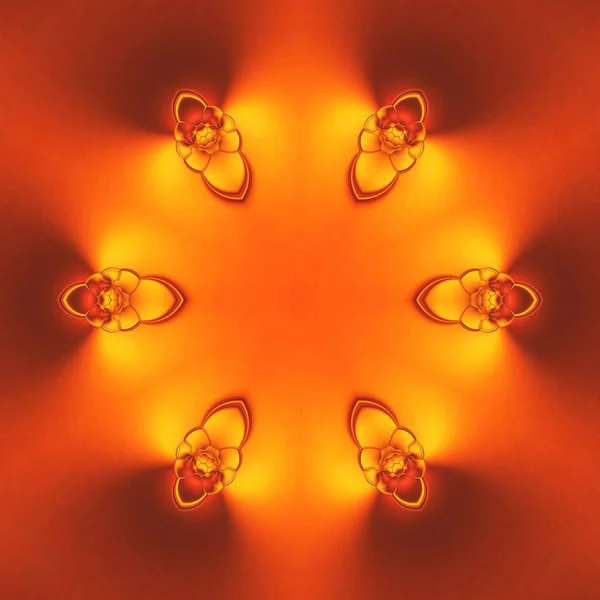 태양의 구조는 기하학적 무늬로 이루어져 — 스톡 사진