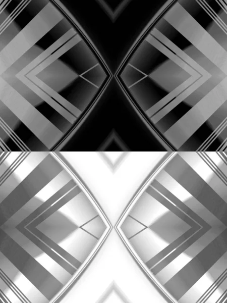 Design Hexagonal Monocromático Muitas Formas Intrincadas Padrões Geométricos Positivos Negativos — Fotografia de Stock