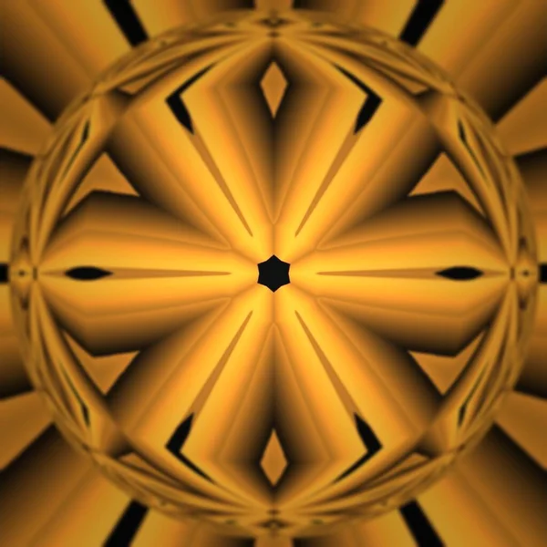Оригинальные Оттенки Желтого Золота Шестиугольный Дизайн Многих Различных Геометрических Форм — стоковое фото