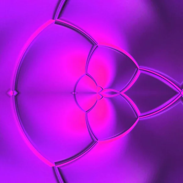 Vivido Neon Rosa Viola Con Strati Esagonali Piastrelle Mosaico Poi — Foto Stock