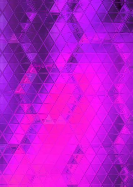 Živé Neonově Růžové Fialové Šestiúhelníkovými Mozaikovými Vrstvami Poté Transformovány Mnoha — Stock fotografie