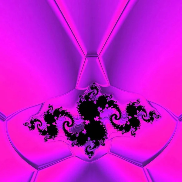 Яркий Неоново Розовый Фиолетовый Шестиугольными Слоями Мозаики Затем Трансформируется Многие — стоковое фото