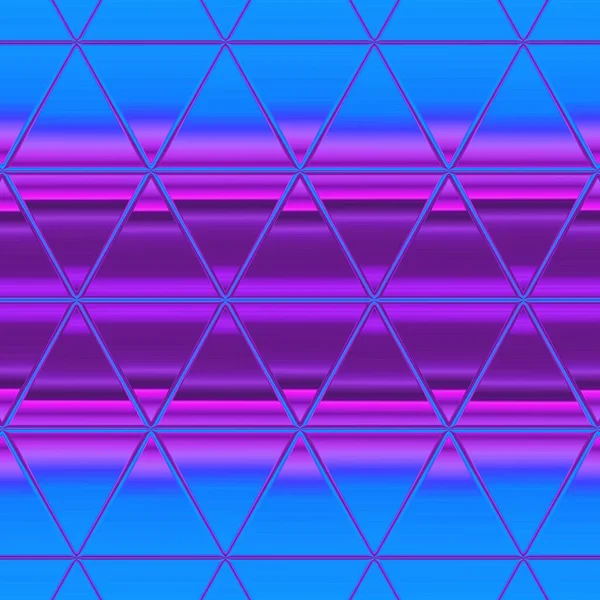 明亮的霓虹灯蓝色 粉色和紫色 复杂的圆形抽象三角形图案的阴影及设计 — 图库照片