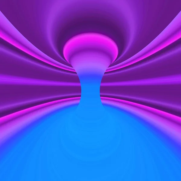 Odstíny Jasně Neonově Modré Růžové Purpurově Zbarvené Složité Kruhové Abstraktní — Stock fotografie