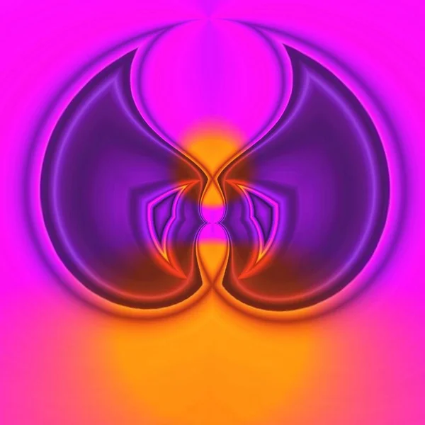 Оттенки Ярко Неоновый Фиолетовый Желтым Золотом Вспышки Многих Сложных Абстрактных — стоковое фото