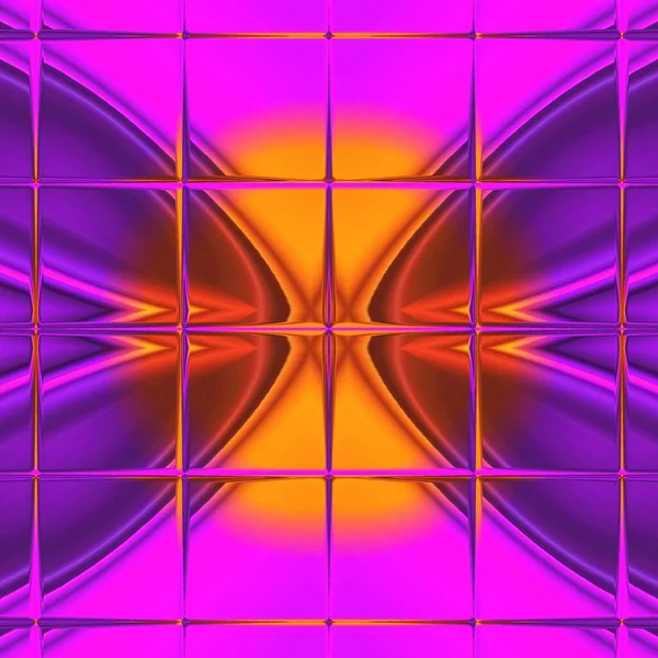 Sfumature Viola Brillante Neon Con Flash Oro Giallo Molti Intricati — Foto Stock