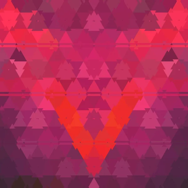 明亮的霓虹灯的阴影生动的深红色到许多复杂的圆形抽象三角形马赛克图案的形状和设计 — 图库照片