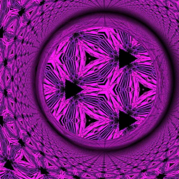 Uno Sfondo Nero Jet Sono Vivide Forme Geometriche Verticali Rosa — Foto Stock