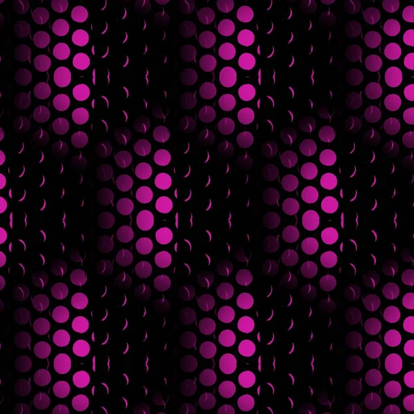 Яскраво Рожеві Точкові Геометричні Плями Перфорованого Металу Візерунки Дизайн Чорному — стокове фото