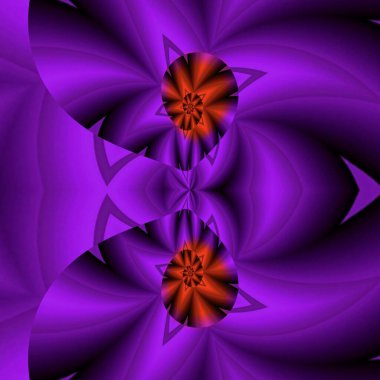 Parlak neon renkli spirallerin gölgeleri küçük parlak pembe parıltılarla birçok soyut şekiller ve tasarımlar oluştururlar.