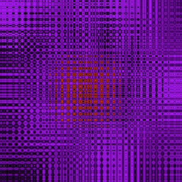 多くの複雑な点状リストドット抽象的なパターン形状やデザインに小さな鮮やかなピンクのフラッシュと明るいネオン紫の色のスパイラルの色合い — ストック写真