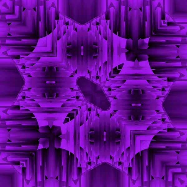 Відтінки Яскравих Неонових Фіолетових Спіралей Невеликим Яскраво Рожевим Спалахом Багатьох — стокове фото