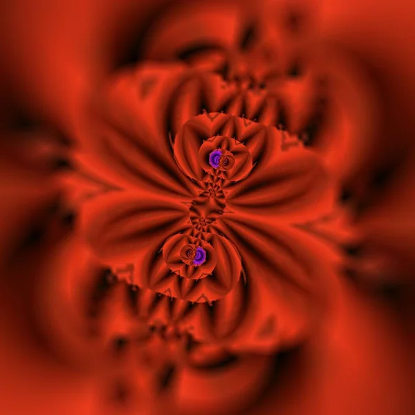 Tonos Neón Brillante Espirales Color Rojo Oscuro Muchos Patrones Abstractos — Foto de Stock