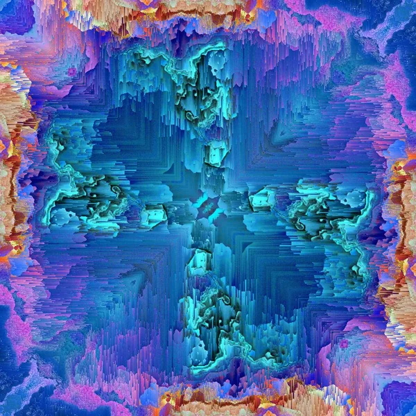 Абстрактна Пілінгова Фарба Відтінках Блакитної Лускої Поверхні Стіни Рожево Фіолетовими — стокове фото