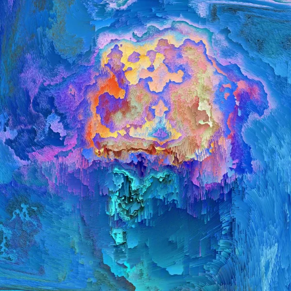 Αφηρημένη Pealing Χρώμα Αποχρώσεις Του Μπλε Φολιδωτό Τοίχο Επιφάνεια Ροζ — Φωτογραφία Αρχείου