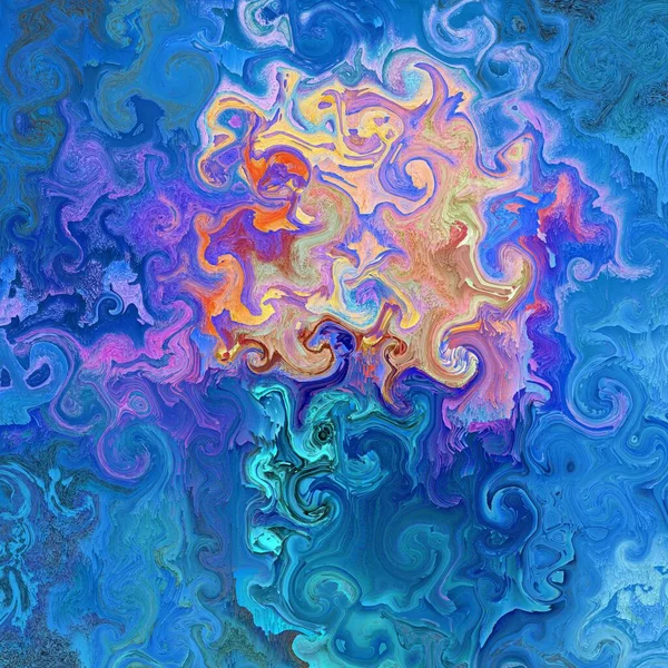 Abstraktní Peeling Barvy Odstínech Modré Vločkovité Stěny Růžovou Fialovou Tyrkysovou — Stock fotografie
