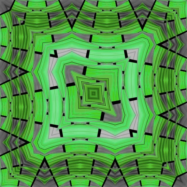 Verde Tonos Arquitectura Techo Gris Intrincadas Formas Circulares Radiales Geométricas —  Fotos de Stock