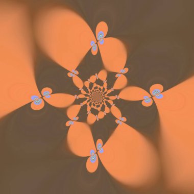 Tartışmalı sürrealist sanatçı Francis Bacon 'ın çalışmalarından esinlenilmiş turuncu kırmızı, sarı ve kahverengi desenler ve tasarımlar