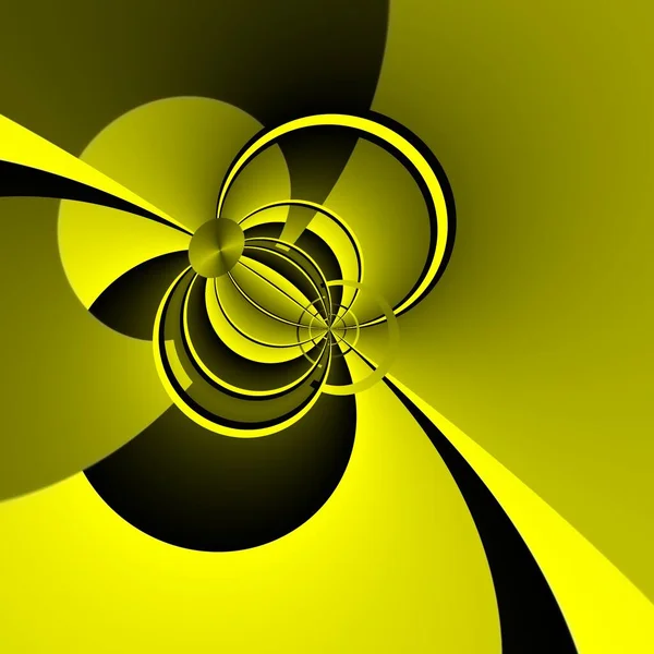 Formas Geométricas Intrincadas Fortes Amarelas Pretas Vivas Padrões — Fotografia de Stock