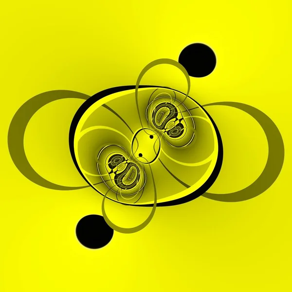 Яскраво Жовті Чорні Сильні Складні Геометричні Форми Візерунки Циклонного Стилю — стокове фото