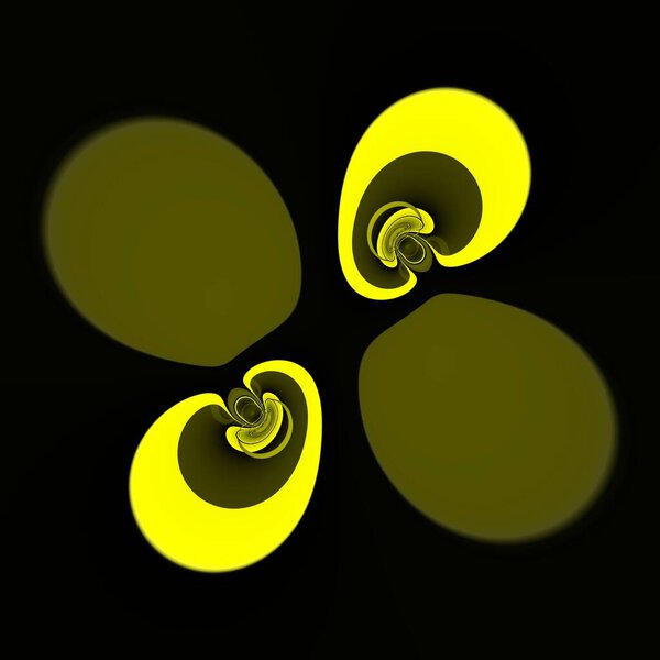 яркие желтые и черные сильные сложные геометрические формы и узоры повторяющегося дизайна в стиле циклона
