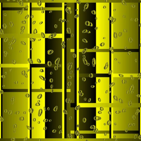 Arte Abstracto Estilo Minimalista Vívidas Formas Geométricas Intrincadas Fuertes Amarillas — Foto de Stock