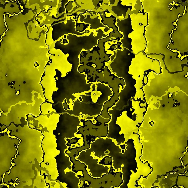 Živé Žluté Černé Silné Složité Geometrické Tvary Vzory — Stock fotografie