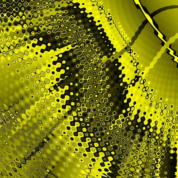 Canlı Sarı Siyah Güçlü Geometrik Şekiller Desenlerle Dalgalanma Etkisi — Stok fotoğraf
