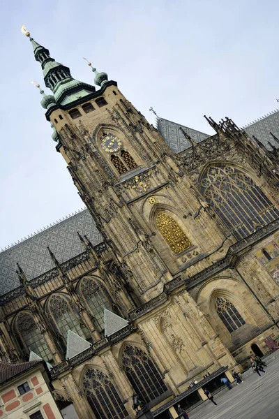 Praga Repubblica Ceca Marzo 2014 Cattedrale San Vito — Foto Stock